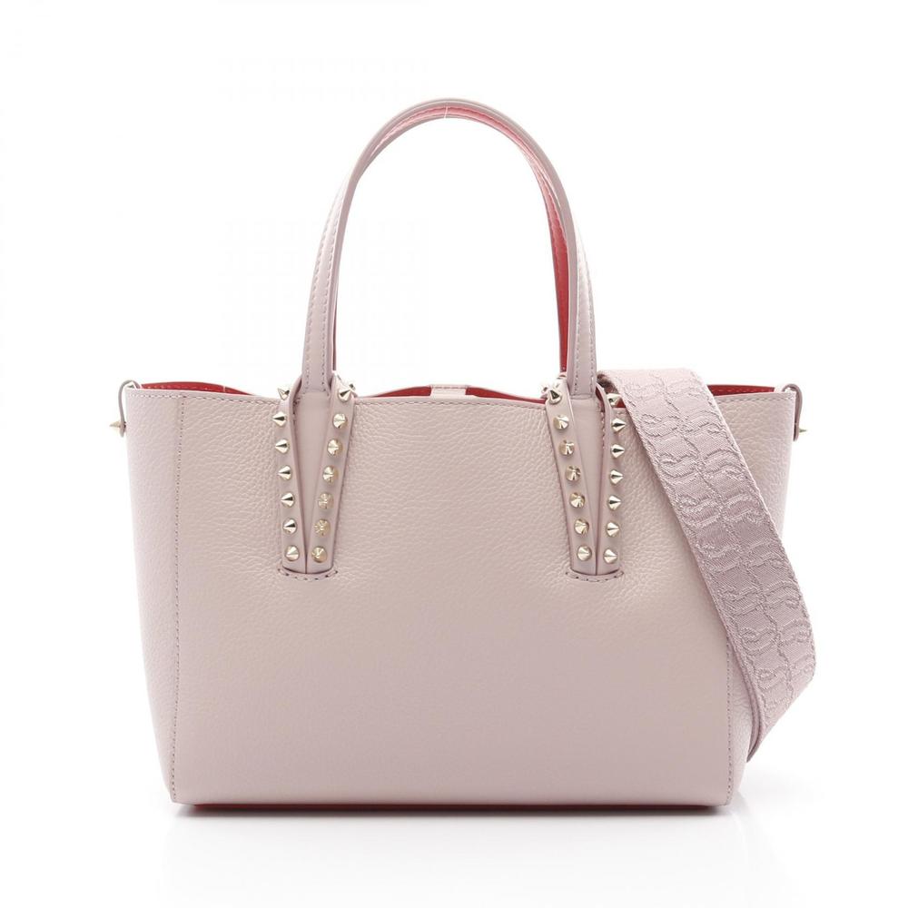Christian Louboutin CABATA Pink Tote Leather Bag - Picture 2 of 4